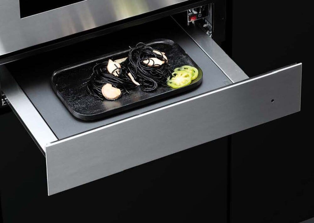 Barazza 1CEEVS Icon Steel Cassetto scaldavivande preriscaldamento e mantenimento calore, inox