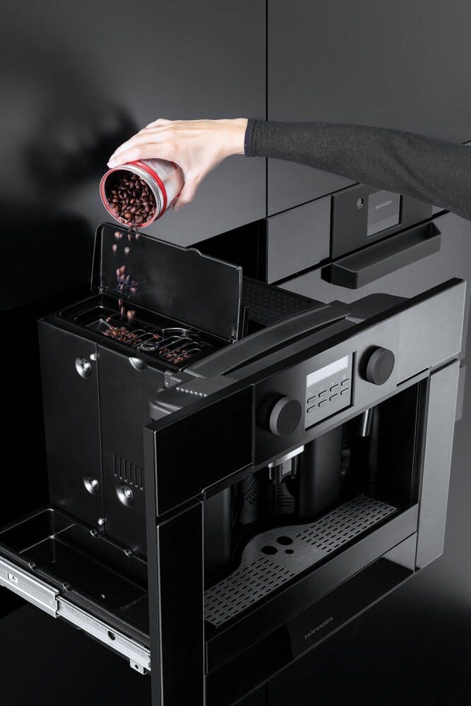 Barazza 1CFEVEN Icon Exclusive Macchina del caffè espresso automatico integrato, cappuccino professionale, nero