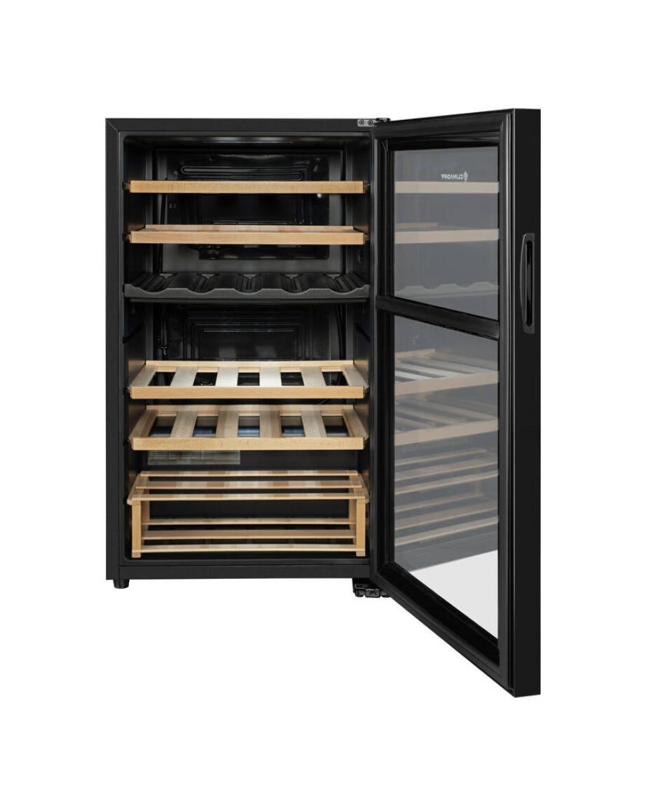 Avintage CEPAGE33DZ Cantina vini a doppia zona 33 bottiglie, doppia temperatura 5-20 °C, ripiani in legno