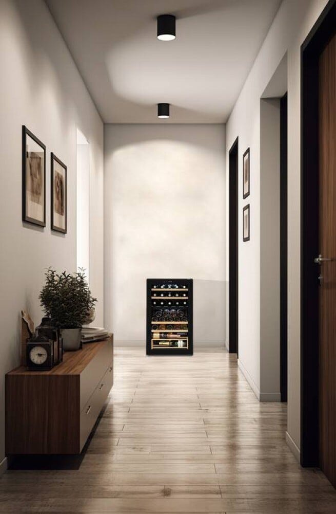 Avintage CEPAGE33DZ Cantina vini a doppia zona 33 bottiglie, doppia temperatura 5-20 °C, ripiani in legno
