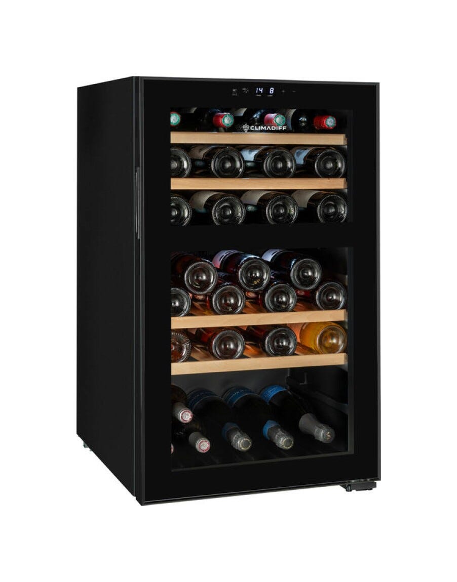 Avintage CEPAGE52DZF Cantina vini a doppia zona 52 bottiglie, 2 zone 5–20 °C, ripiani in legno