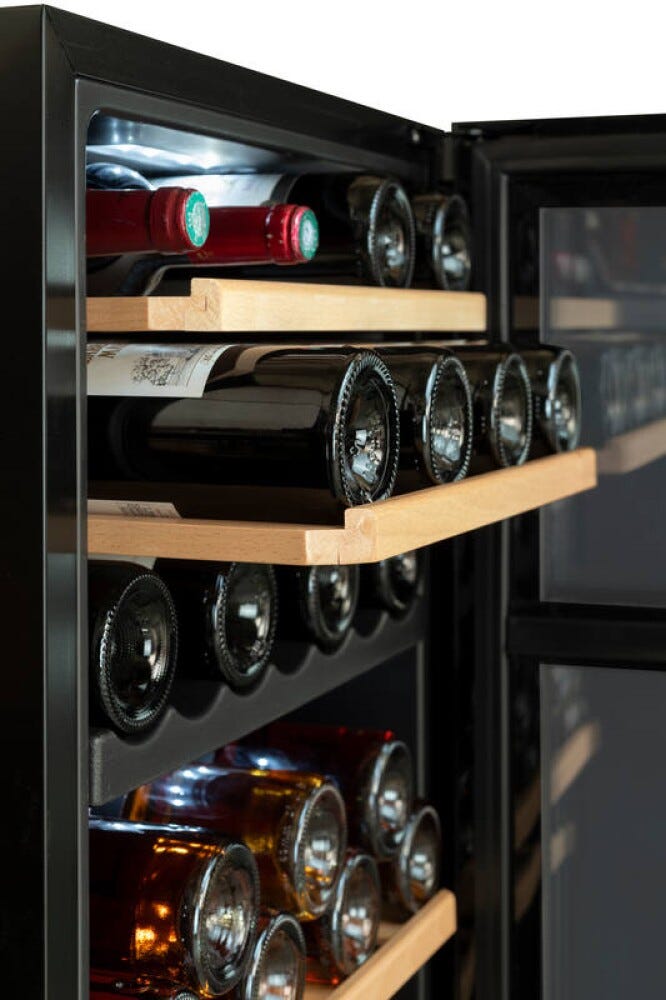 Avintage CEPAGE52DZF Cantina vini a doppia zona 52 bottiglie, 2 zone 5–20 °C, ripiani in legno