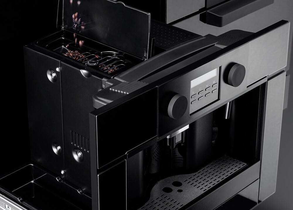 Barazza 1CFEVG Icon Glass Macchina da caffè da incasso compatta, programmatore digitale, 15 bar