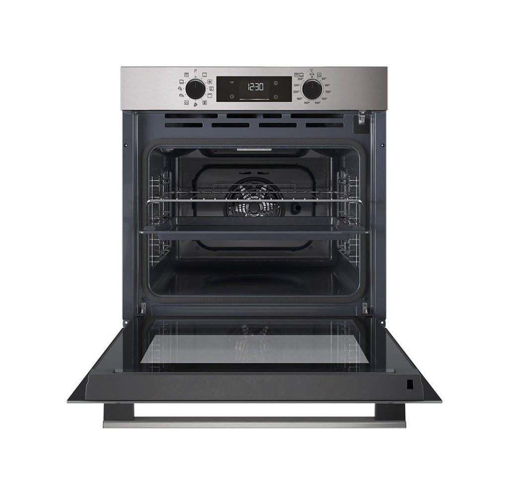 Beko BBIMP2300XP b300 Forno elettrico cm. 60, capacità 71 litri, pirolitico, 11 funzioni, inox/nero