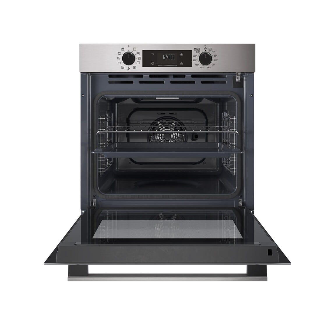 Beko BBIMP2300XP b300 Forno elettrico cm. 60, capacità 71 litri, pirolitico, 11 funzioni, inox/nero