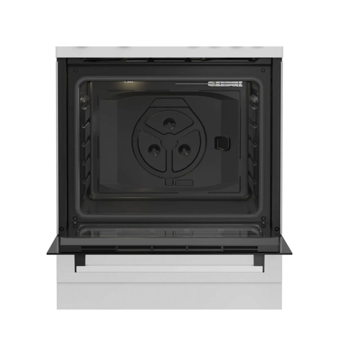 Beko FBS67000WD Cucina da accosto cm. 60, 4 zone in vetroceramica, forno 73 litri, 4 funzioni, SteamShine®, bianco