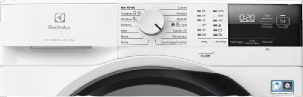 Electrolux EW6FM29G serie 600 SensiCare Lavatrice a carica frontale, 9 kg, 1400 giri, Classe A