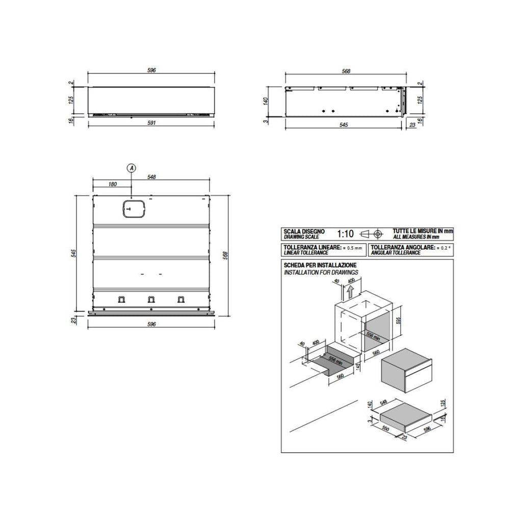 Barazza 1CSEVEN Icon Exclusive Cassetto sottovuoto da incasso, 3 livelli, display Touch Control, nero
