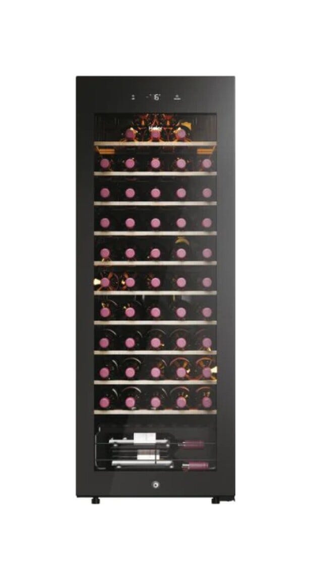 Haier HWS58GGH1 Serie 3 Cantinetta vino cm. 48, capacità 58 bottiglie, vetro anti‑UV, Wi‑Fi hOn, nero