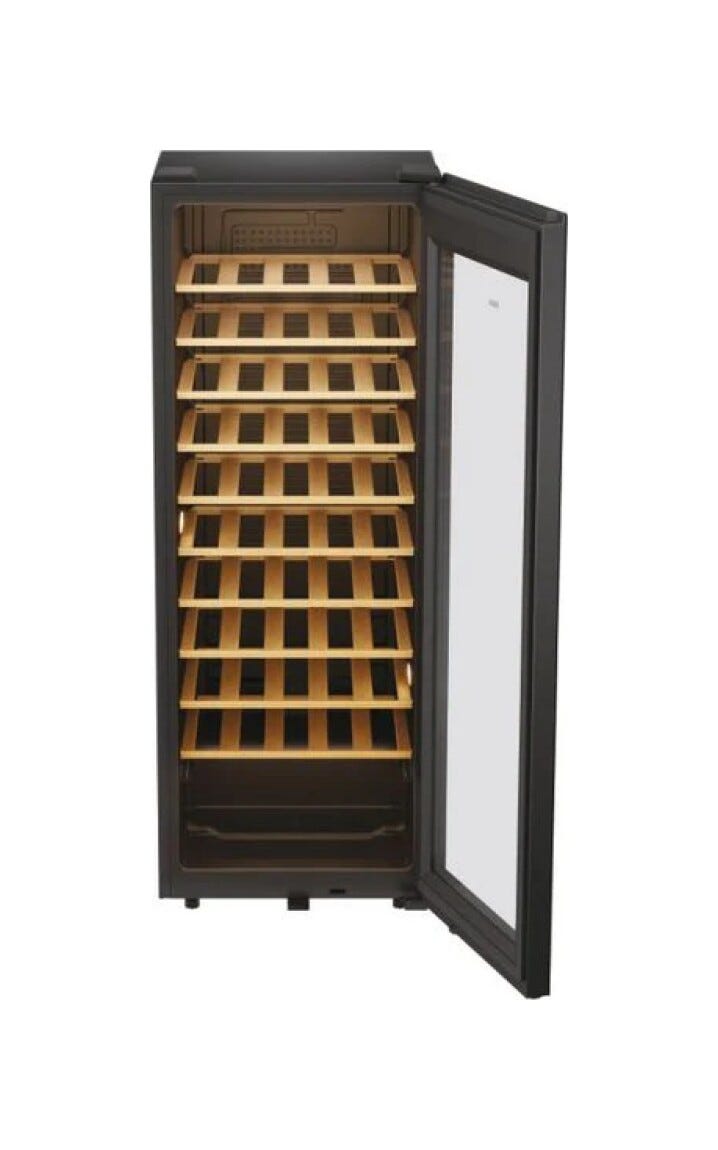 Haier HWS58GGH1 Serie 3 Cantinetta vino cm. 48, capacità 58 bottiglie, vetro anti‑UV, Wi‑Fi hOn, nero