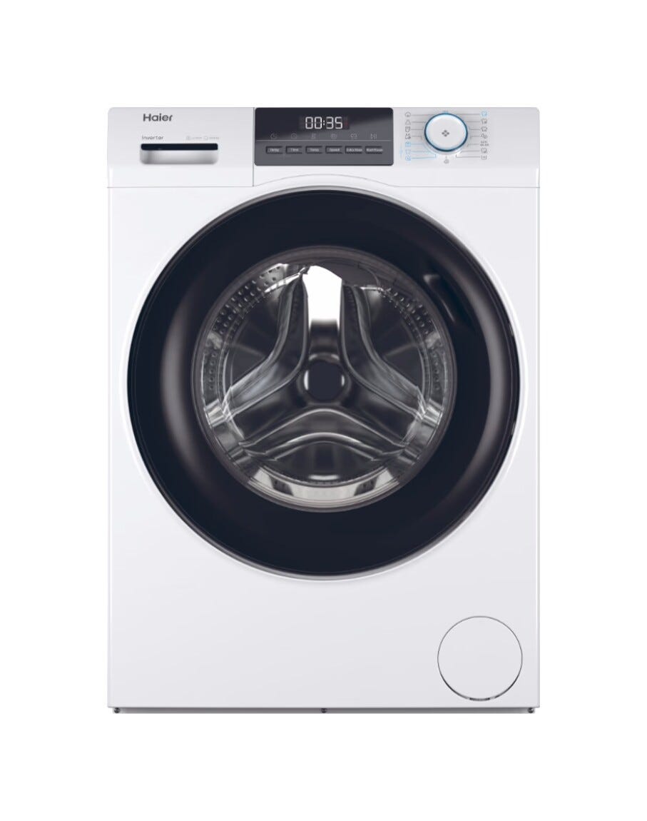 Haier HW110-BP14929A-S I-Pro Serie 1 Lavatrice cm. 60, capacità 11 kg, 1400 giri, Inverter AI Power Drive, igiene ABT®, bianco