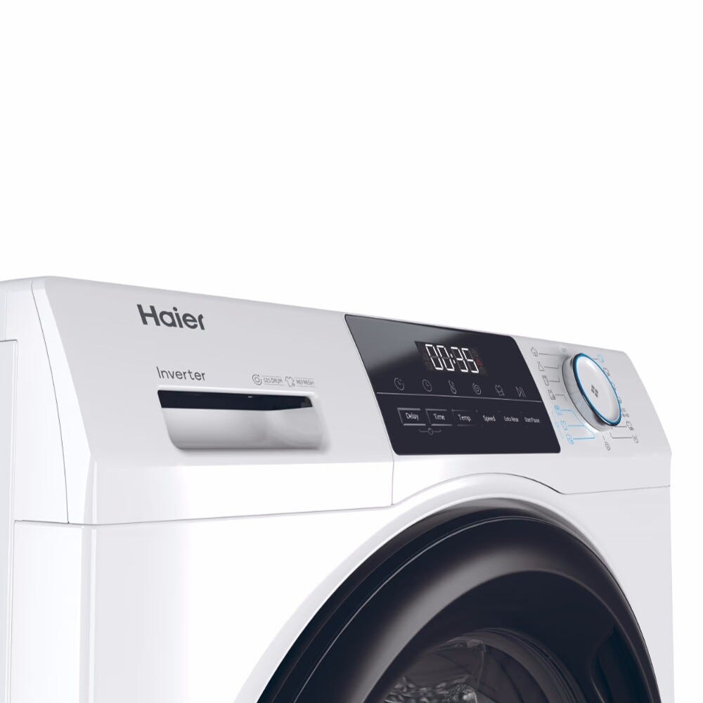 Haier HW110-BP14929A-S I-Pro Serie 1 Lavatrice cm. 60, capacità 11 kg, 1400 giri, Inverter AI Power Drive, igiene ABT®, bianco