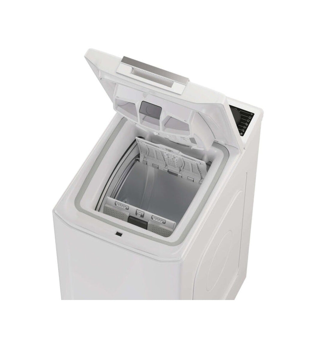 Haier THASN276TM7-S Lavatrice a carica dall'alto cm. 60, capacità 7 kg, 1200 giri, Inverter BPM, Wi-Fi + Bluetooth, bianco