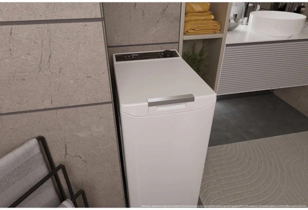 Haier THASN276TM7-S Lavatrice a carica dall'alto cm. 60, capacità 7 kg, 1200 giri, Inverter BPM, Wi-Fi + Bluetooth, bianco