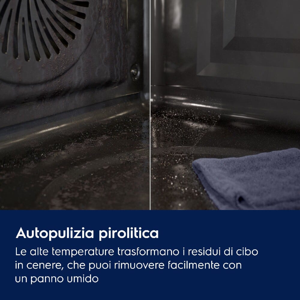 Electrolux KOXBP28WH Serie 700 MealAssist PizzaExpert Forno da incasso Electrolux, 72L, A++, Pirolitico, Wi-Fi