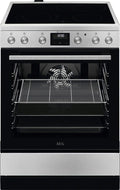 AEG CCB6446CBM serie 5000 Cucina da accosto cm. 60x60, 4 zone cottura elettriche, 1 forno, cottura air fry, 73 litri, inox