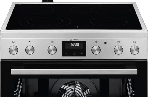 AEG CCB6446CBM serie 5000 Cucina da accosto cm. 60x60, 4 zone cottura elettriche, 1 forno, cottura air fry, 73 litri, inox