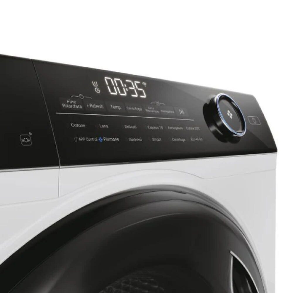 Haier HWD90-B14959U1 I-Pro Serie 5 Lavasciuga cm. 60, capacità 9+6 kg, 1400 giri, Direct Motion, I-Refresh, Wi-Fi hOn, bianco