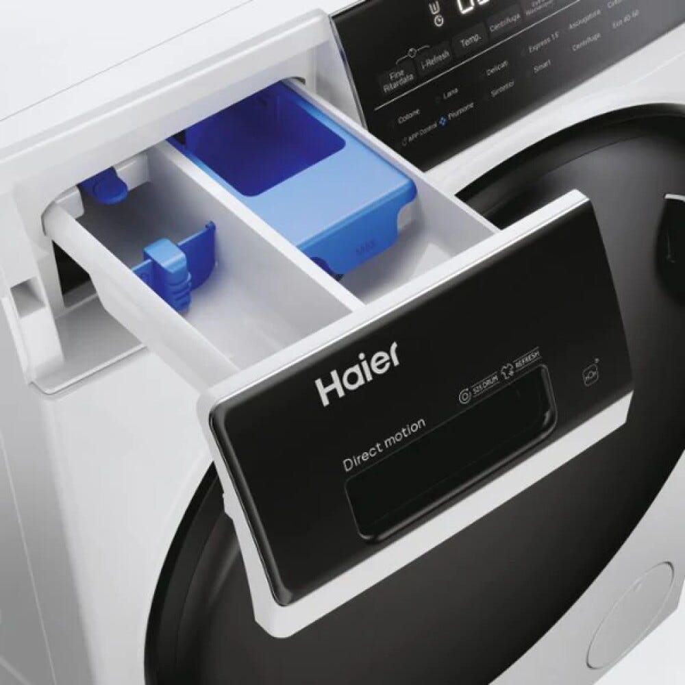 Haier HWD90-B14959U1 I-Pro Serie 5 Lavasciuga cm. 60, capacità 9+6 kg, 1400 giri, Direct Motion, I-Refresh, Wi-Fi hOn, bianco