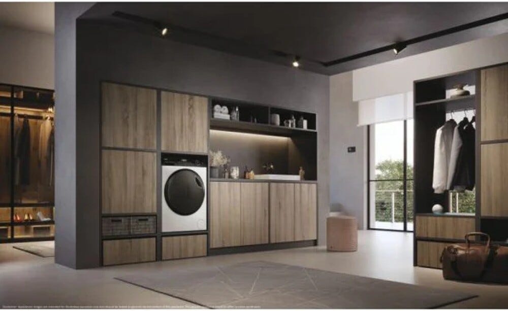 Haier HWD90-B14959U1 I-Pro Serie 5 Lavasciuga cm. 60, capacità 9+6 kg, 1400 giri, Direct Motion, I-Refresh, Wi-Fi hOn, bianco