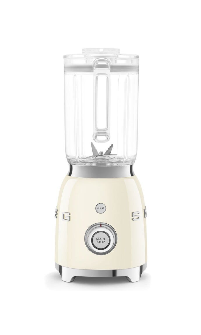 Smeg Selection BLF03CREU 50's Style Frullatore da tavolo, 1,5 L, panna lucido