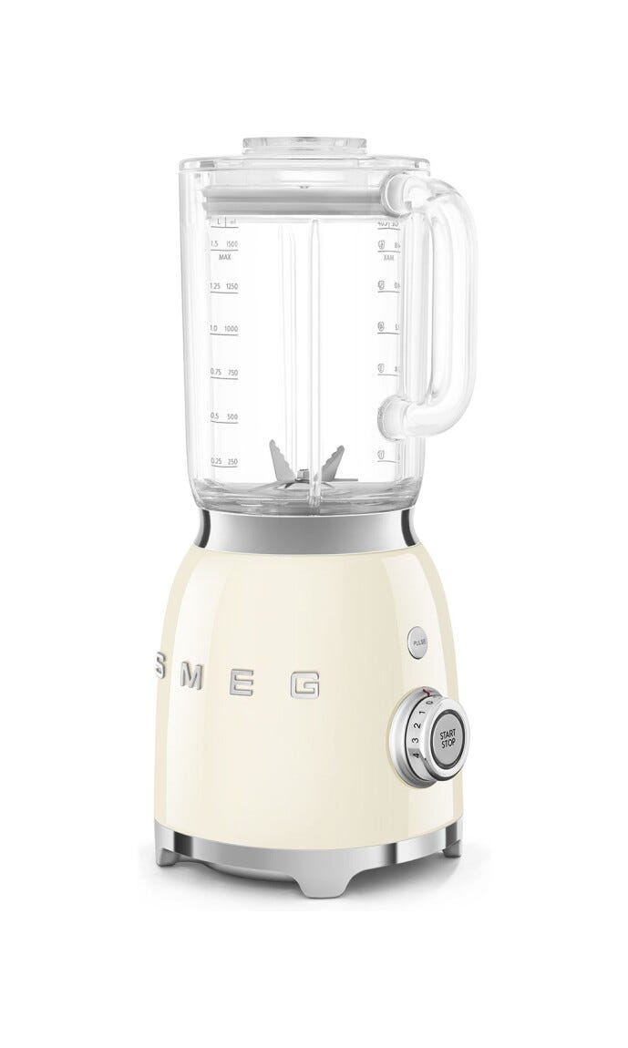 Smeg Selection BLF03CREU 50's Style Frullatore da tavolo, 1,5 L, panna lucido