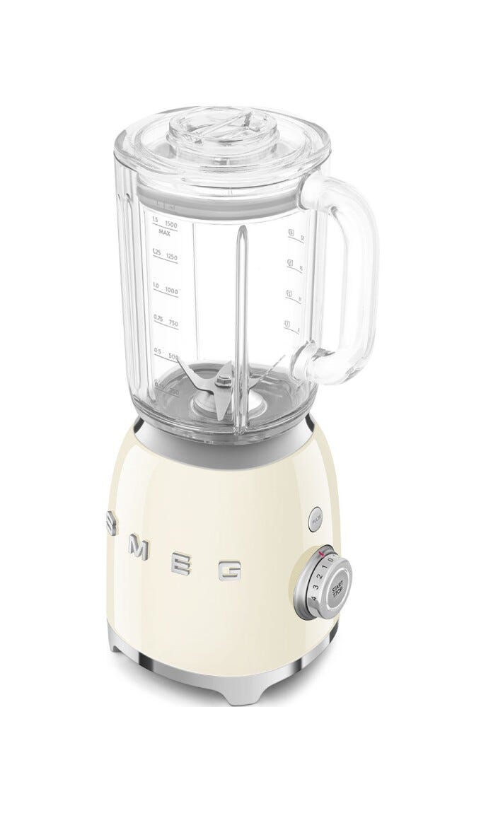 Smeg Selection BLF03CREU 50's Style Frullatore da tavolo, 1,5 L, panna lucido
