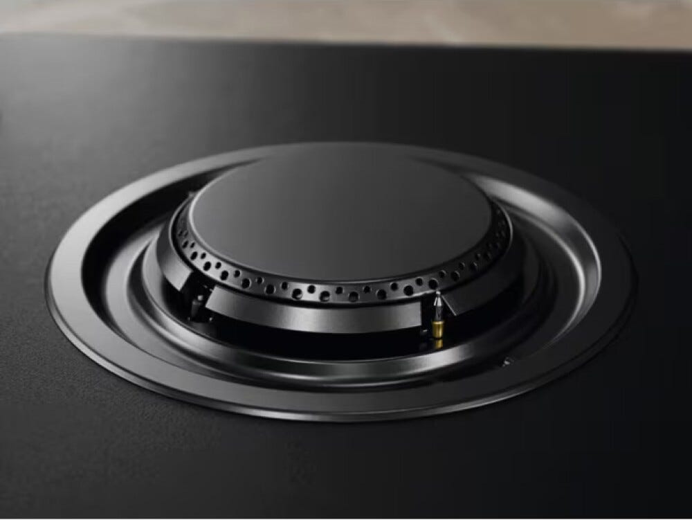 Electrolux KGG753723L Serie 700 Gas on Glass Piano cottura a Gas, 74 cm, 5 Fuochi, Vetro temperato nero, StepPower