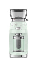 Smeg Selection CGF03PGEU 50's Style Macinacaffè, contenitore chicchi 240 g, verde pastello lucido