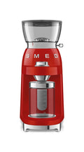 Smeg Selection CGF03RDEU 50's Style Macinacaffè, contenitore chicci 240 g, rosso lucido