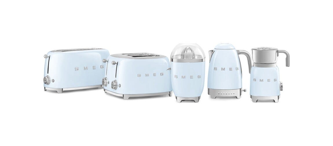 Smeg Selection CJF11PBEU 50's Style Spremiagrumi, azzurro lucido