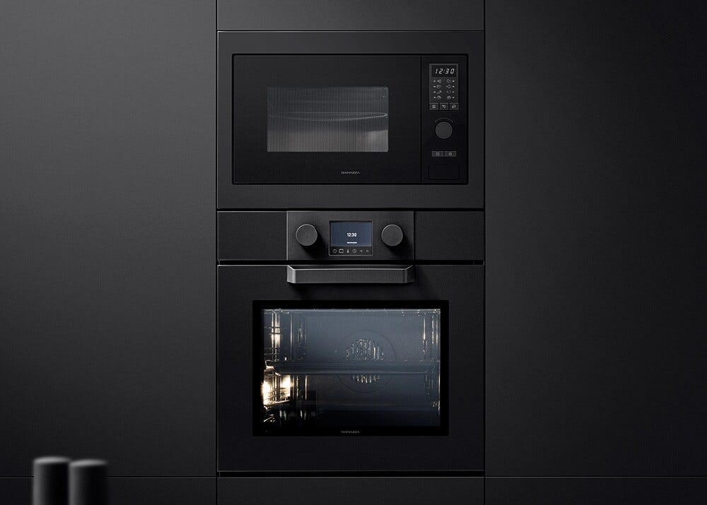 Barazza 1FEVEPN Icon Exclusive Forno elettrico, 66 l, 30 programmi di cottura personalizzabili, nero