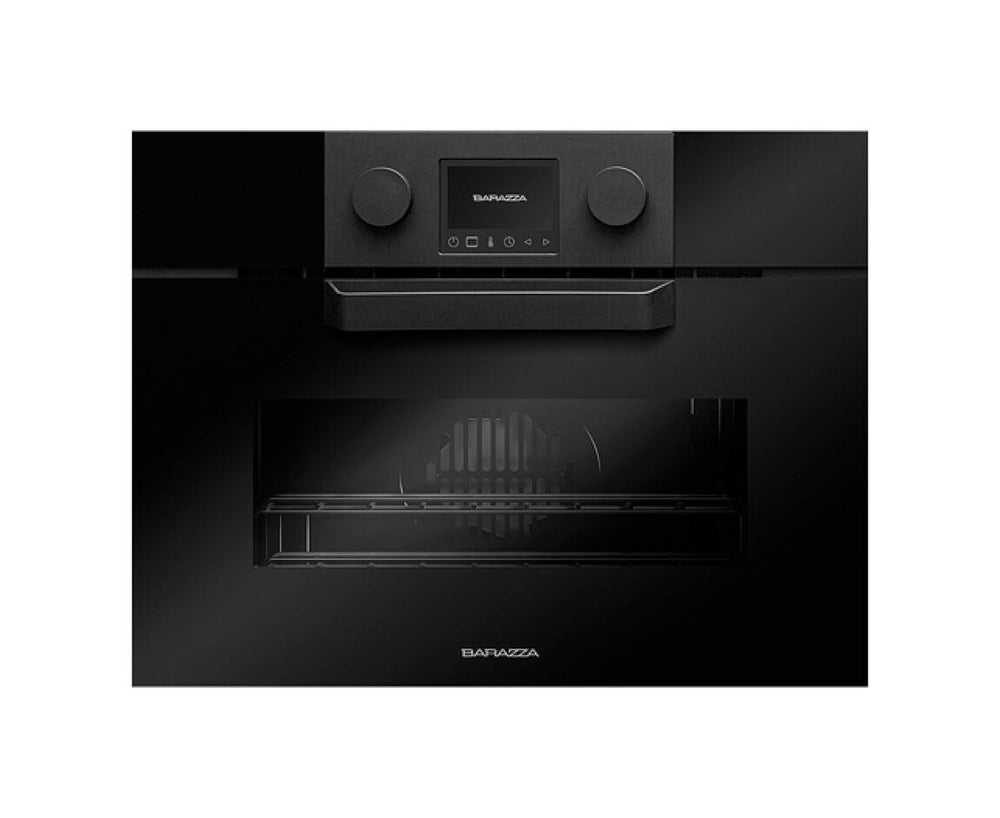 Barazza 1FEVGMC Icon Glass Forno microonde combinato da incasso, h. 46 cm, 40 L, 20 programmi automatici, nero