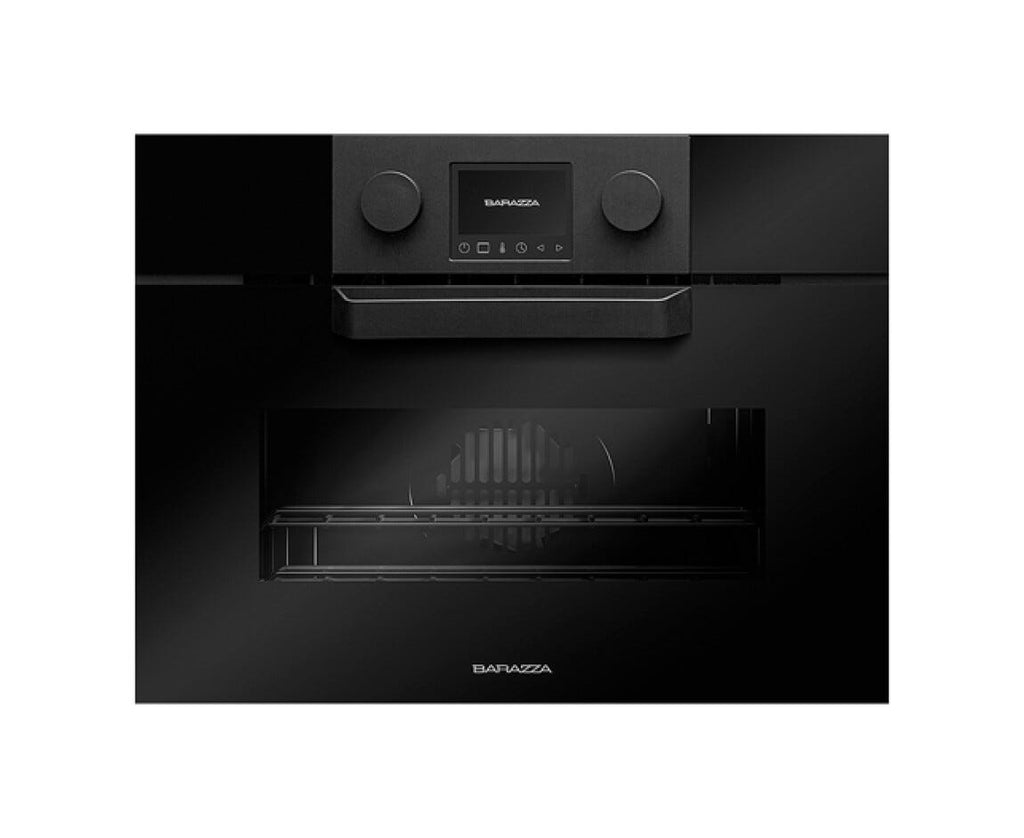 Barazza 1FEVGMC Icon Glass Forno microonde combinato da incasso, h. 46 cm, 40 L, 20 programmi automatici, nero