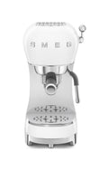 Smeg Selection ECF02WHEU 50's Style Macchina da caffè espresso manuale, bianco lucido