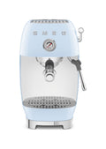 Smeg Selection ECF03PBEU 50's Style Macchina da caffè espresso manuale, con funzione Cold Brew, azzurro lucido