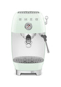 Smeg Selection ECF03PGEU 50's Style Macchina da caffè espresso manuale, con funzione Cold Brew, verde pastello lucido