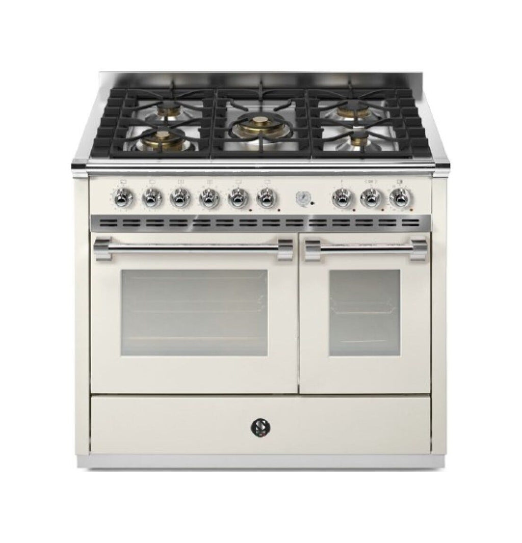 Steel Ascot 100 Pulse AP10FF Cucina da accosto 100 cm, doppio forno elettrico multifunzione indipendente, piano cottura a gas o induzione