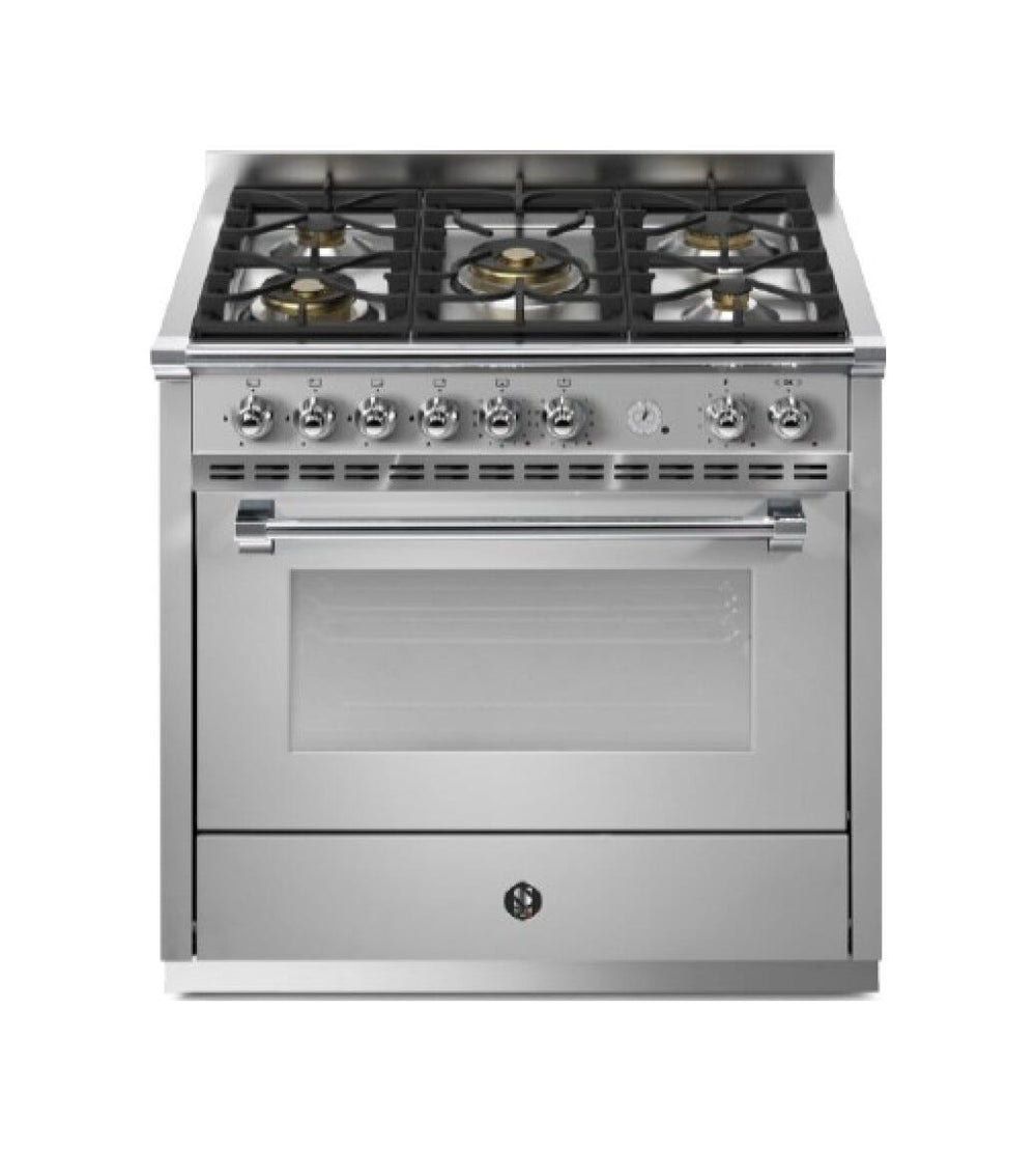 Steel Ascot Pulse 90 AP9F Cucina da accosto 90 cm, forno elettrico multifunzione, piano a gas o induzione, acciaio inox