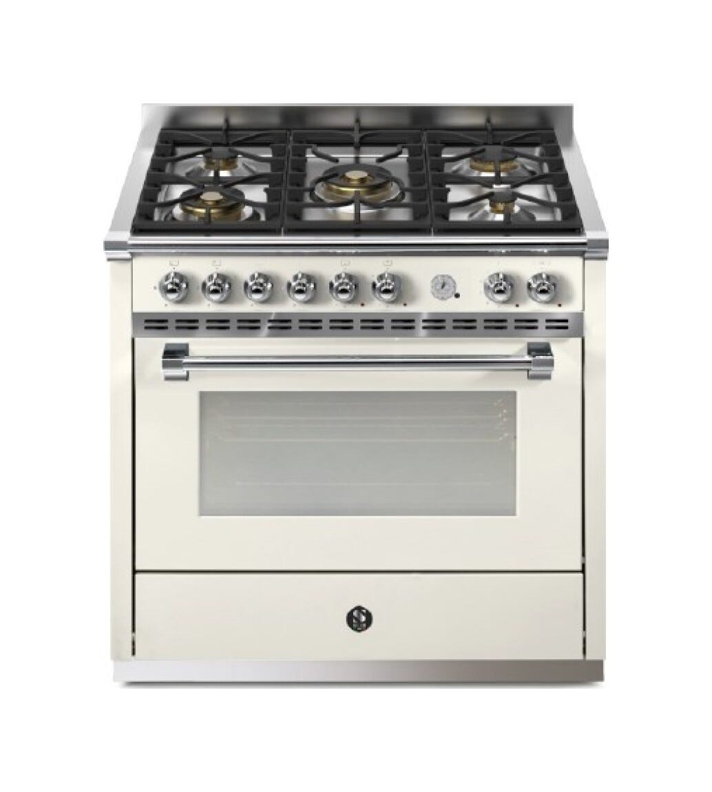 Steel Ascot Pulse 90 AP9F Cucina da accosto 90 cm, forno elettrico multifunzione, piano a gas o induzione, acciaio inox