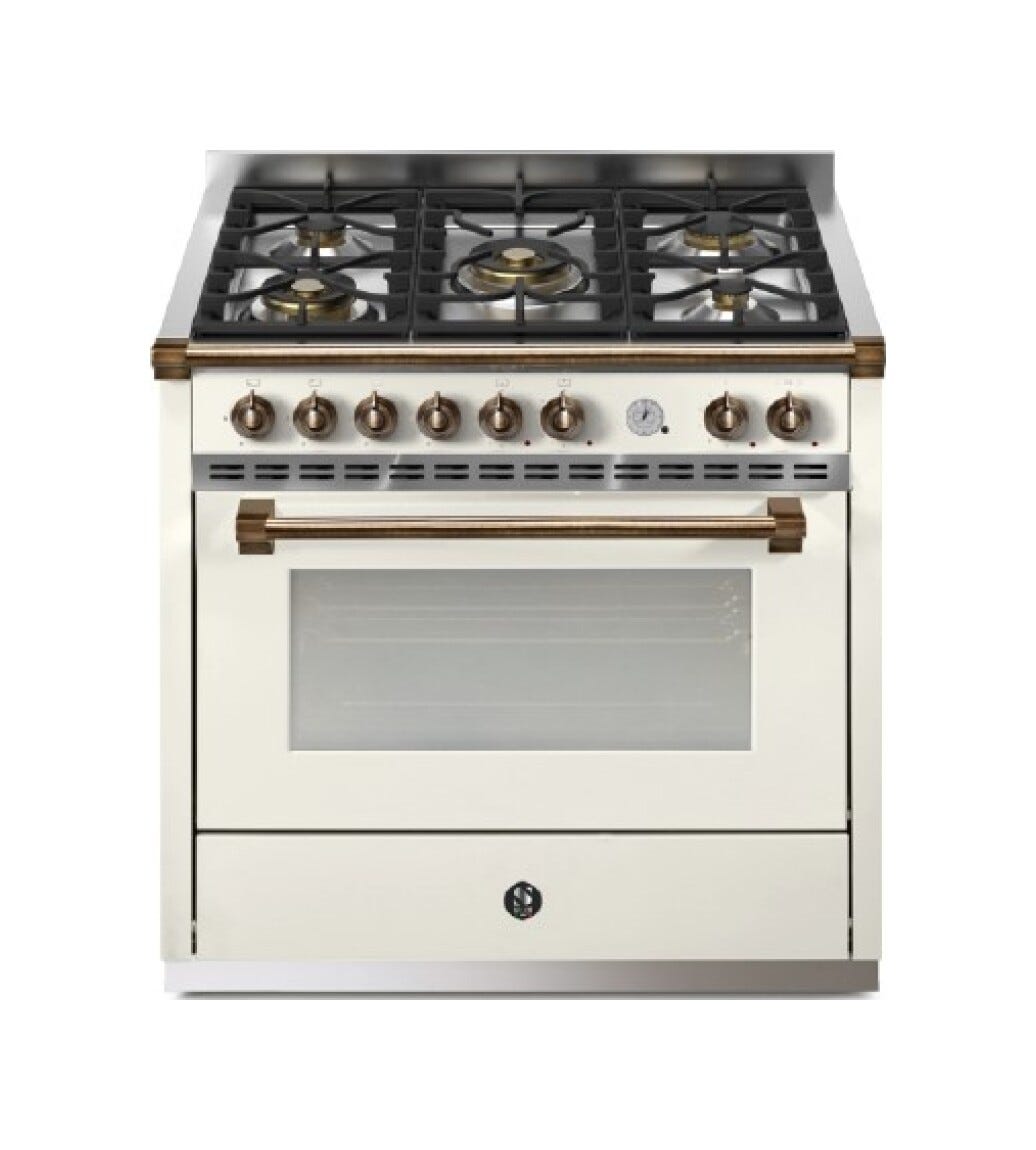 Steel Ascot Pulse 90 AP9F Cucina da accosto 90 cm, forno elettrico multifunzione, piano a gas o induzione, acciaio inox