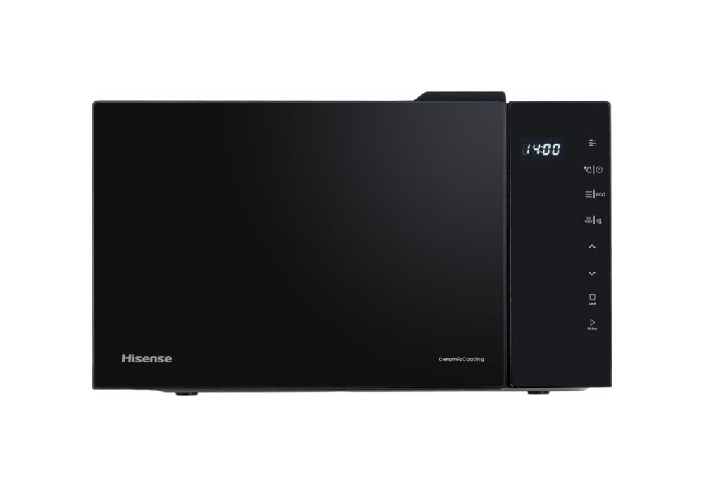 Hisense H23MOBS5H4 Forno a microonde cm. 48, capacità 23 litri, 800W, 10 livelli di potenza, rivestimento ceramico, nero