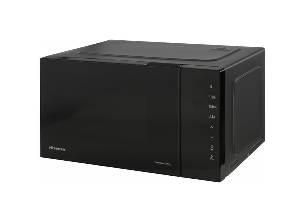 Hisense H23MOBS5H4 Forno a microonde cm. 48, capacità 23 litri, 800W, 10 livelli di potenza, rivestimento ceramico, nero