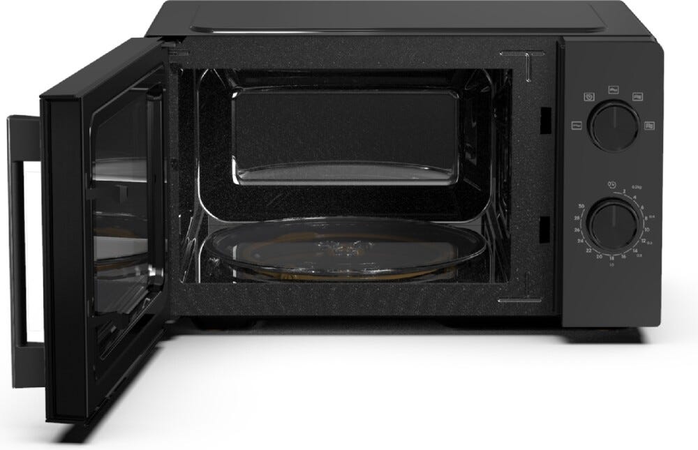 Hisense H20MOBP1HI Forno a microonde cm. 45, capacità 20 litri, 700W, tecnologia inverter, rivestimento ceramico, nero