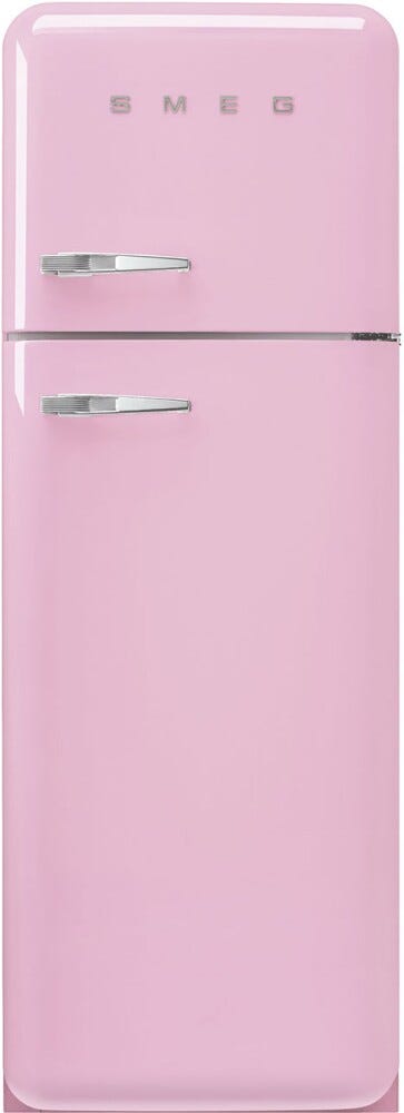 Smeg Selection FAB30RPK6 50's Style Frigorifero con congelatore a libera installazione cm. 60, altezza 172, 294 litri, cerniere dx, rosa lucido