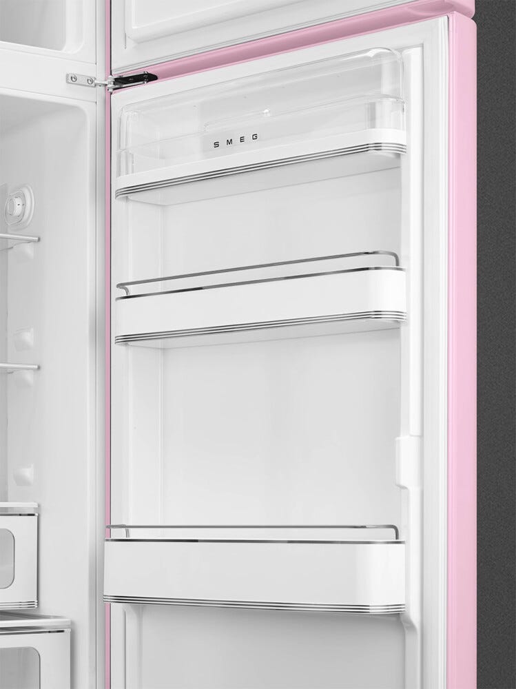 Smeg Selection FAB30RPK6 50's Style Frigorifero con congelatore a libera installazione cm. 60, altezza 172, 294 litri, cerniere dx, rosa lucido