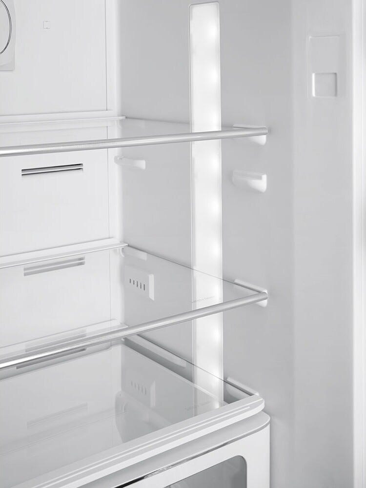 Smeg Selection FAB32RCR6 50's Style Frigorifero con congelatore a libera installazione cm. 60, altezza 197, 331 litri, cerniere dx, panna lucido