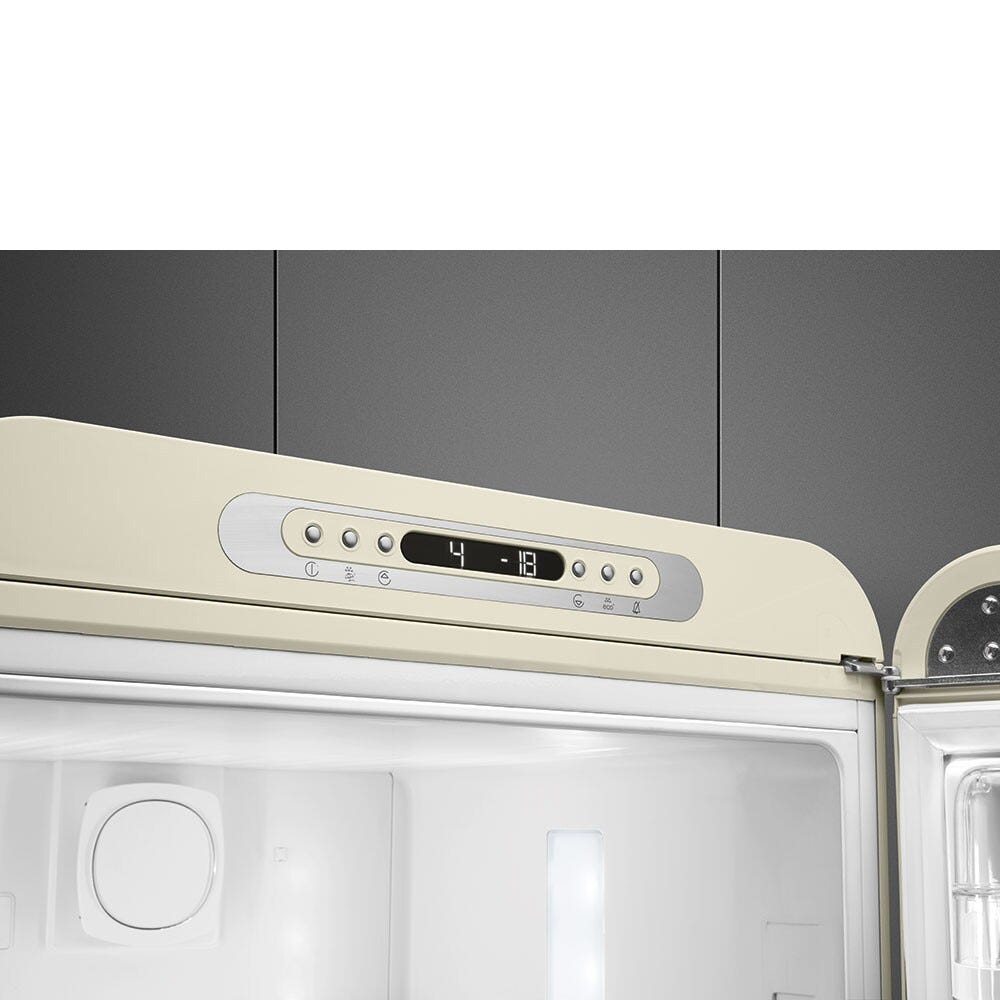 Smeg Selection FAB32RCR6 50's Style Frigorifero con congelatore a libera installazione cm. 60, altezza 197, 331 litri, cerniere dx, panna lucido