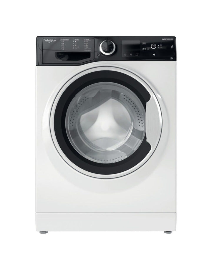 Whirlpool WRBSS 6249 S EU Lavatrice cm. 60, capacità 6 kg, 1200 giri, 6th Sense, motore inverter, bianco