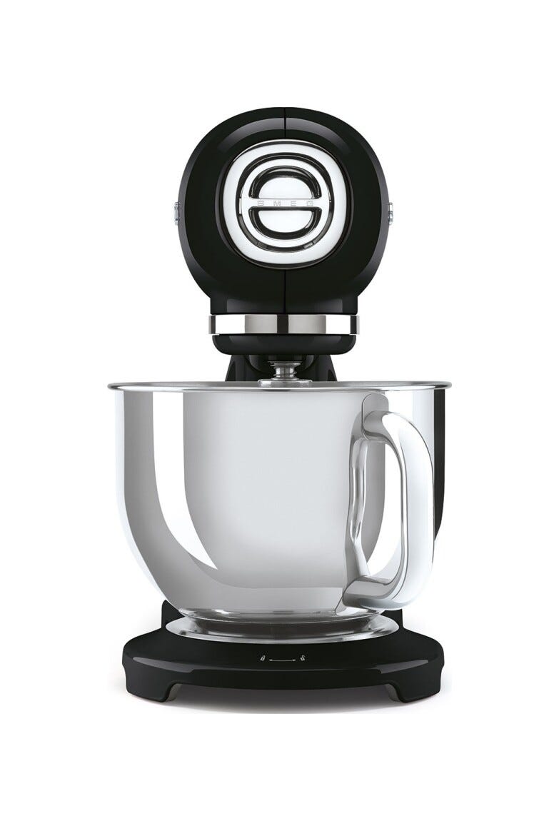 Smeg Selection SMF05BLEU 50's Style Impastatrice full color, ciotola da 4,8 litri, 1000 W, nero lucido